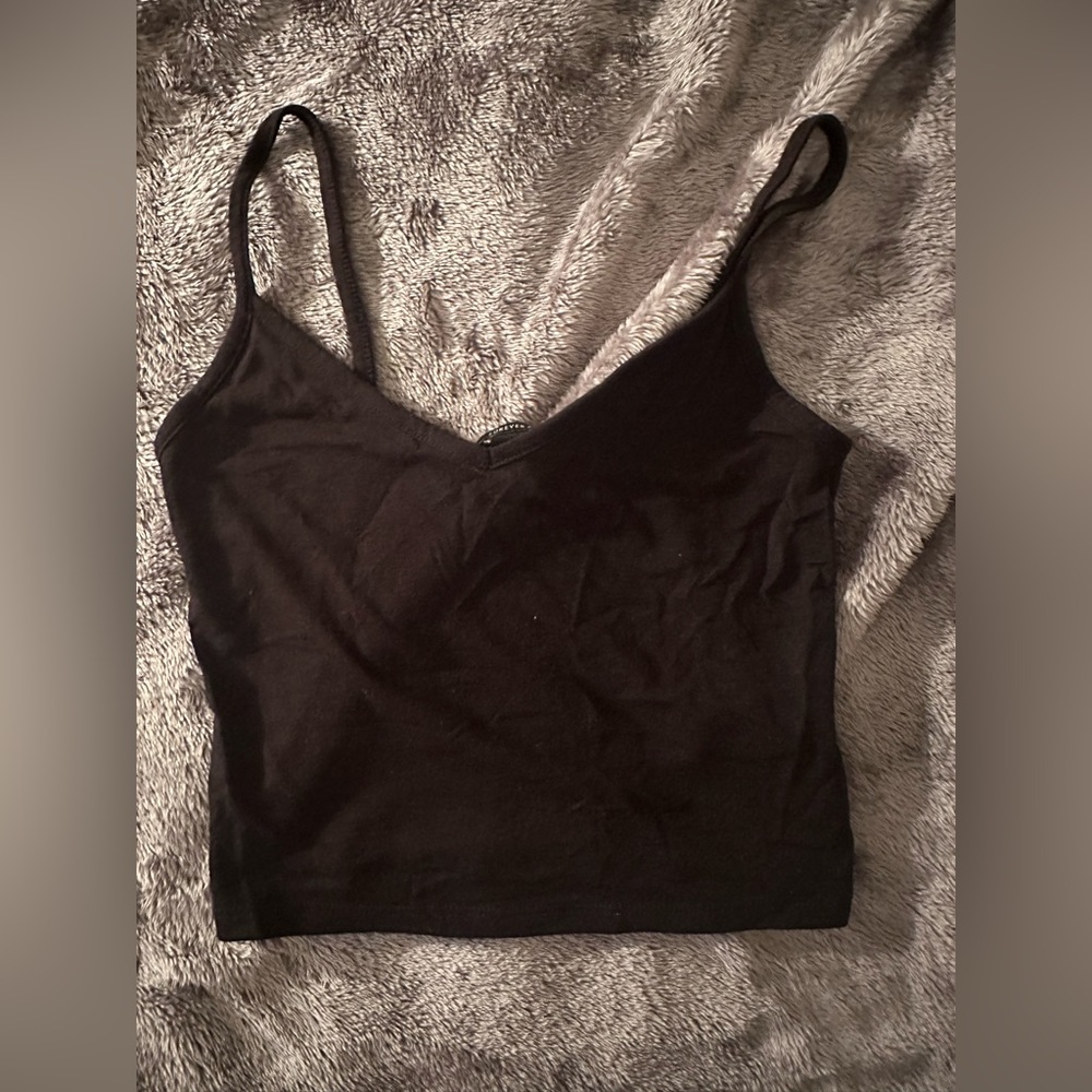 Black Crop Shirt